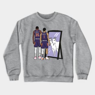 Kevin Durant and Devin Booker Mirror GOATs Crewneck Sweatshirt